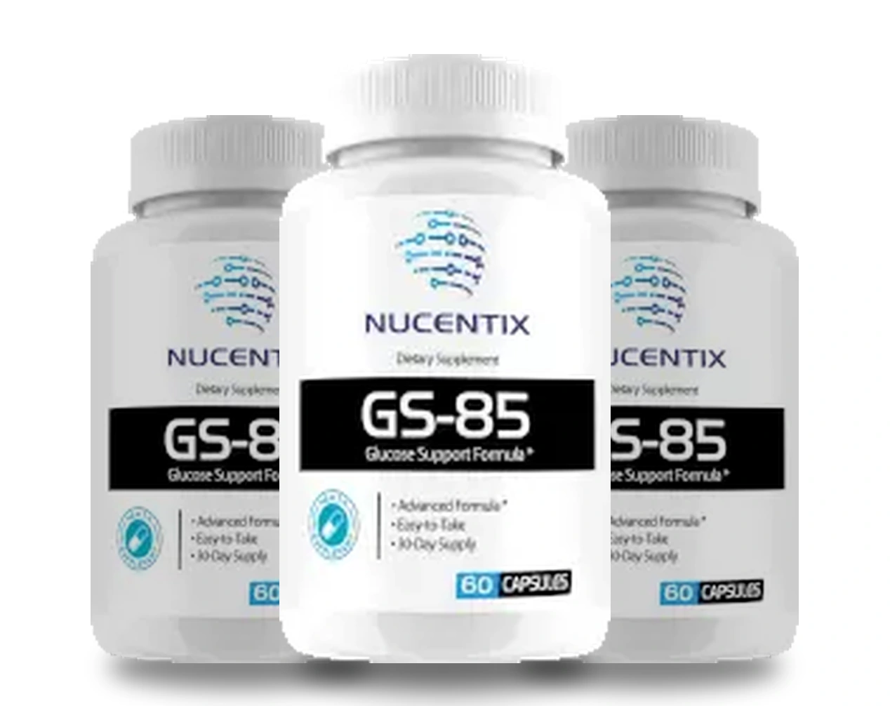 Three-bottle Nucentix GS-85 pack
